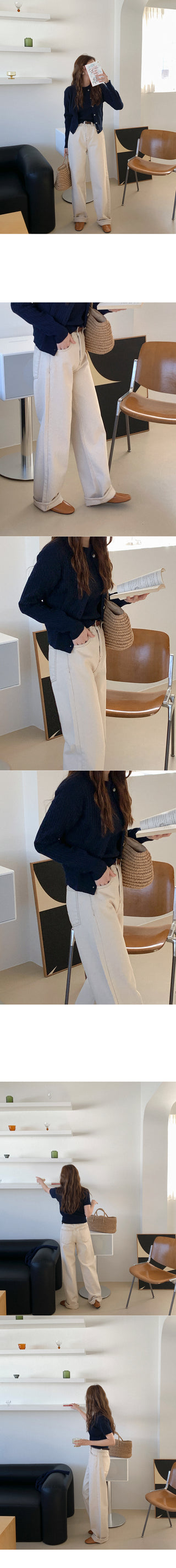 Wide cotton pants