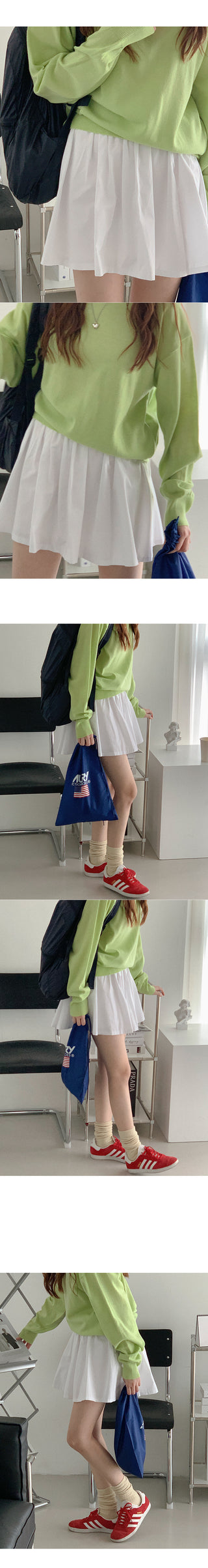 Cotton mini skirt