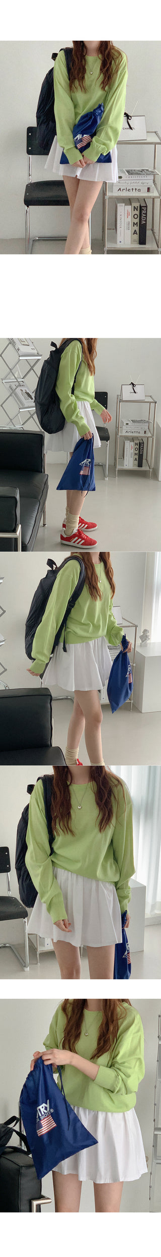 Cotton mini skirt