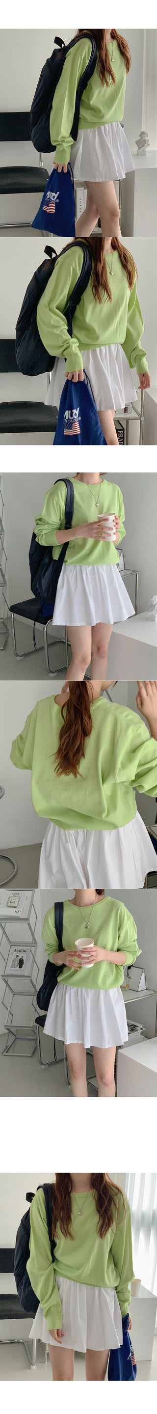 Cotton mini skirt