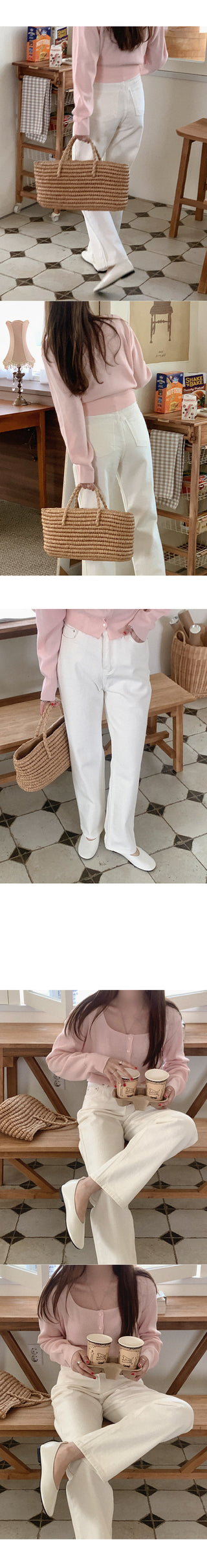 Straight basic chino pants