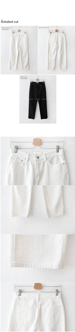 Straight basic chino pants