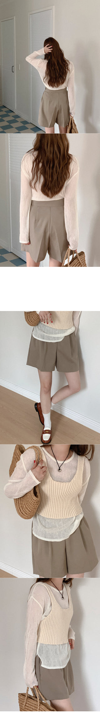 Modern look high-waisted pants