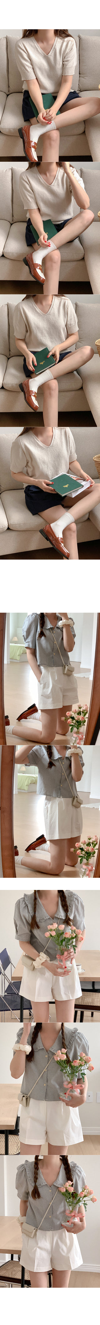 Pintuck Banding Half Pants