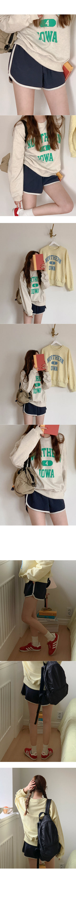 Linen sporty shorts