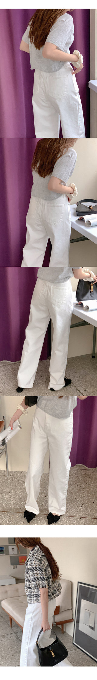 Cotton wide-leg pants