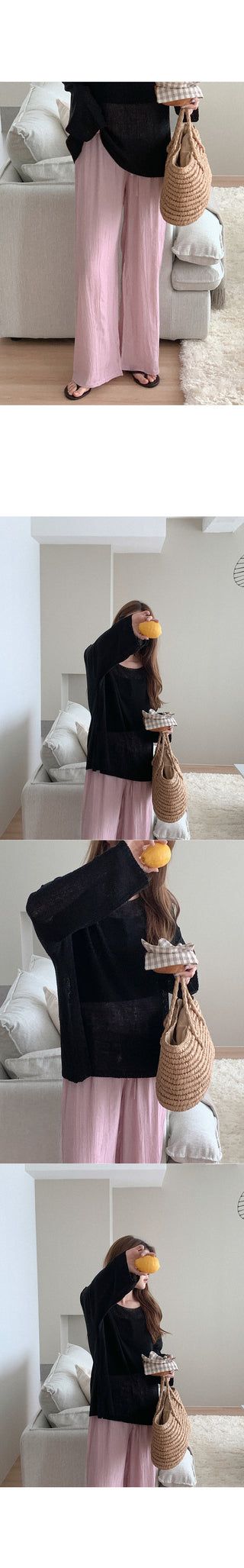 Wide Banding Pants
