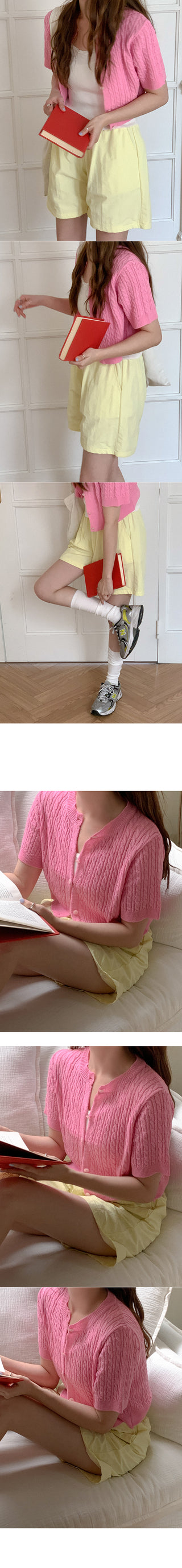 Elastic waistband shorts