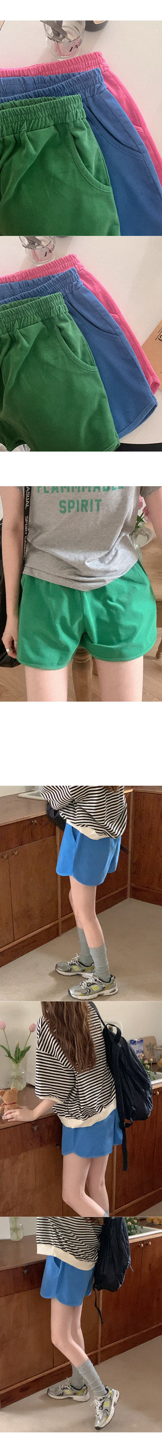 Corduroy shorts