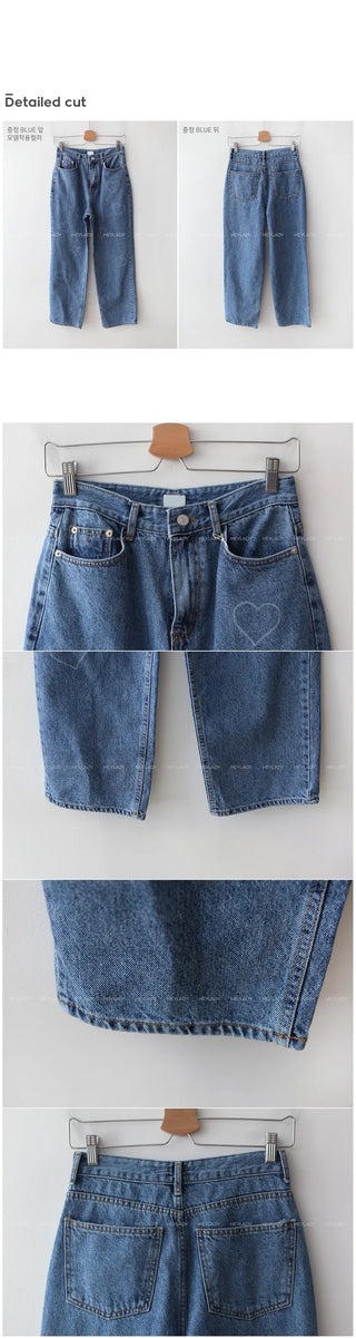 Heart Denim Pants