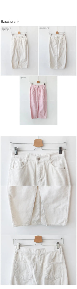 Corduroy skirt