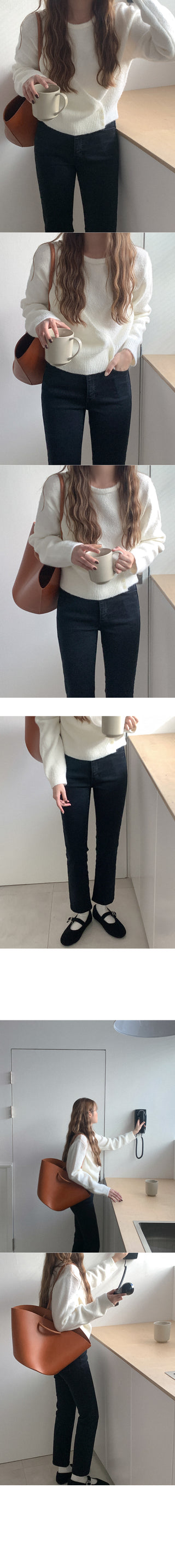 Fleece-lined straight pants