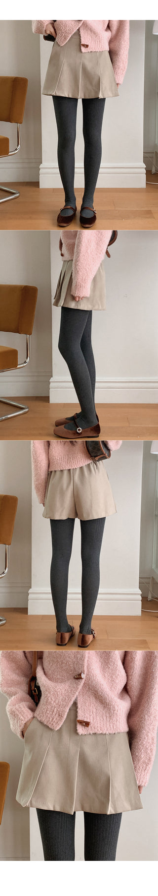 Unique pleated skirt