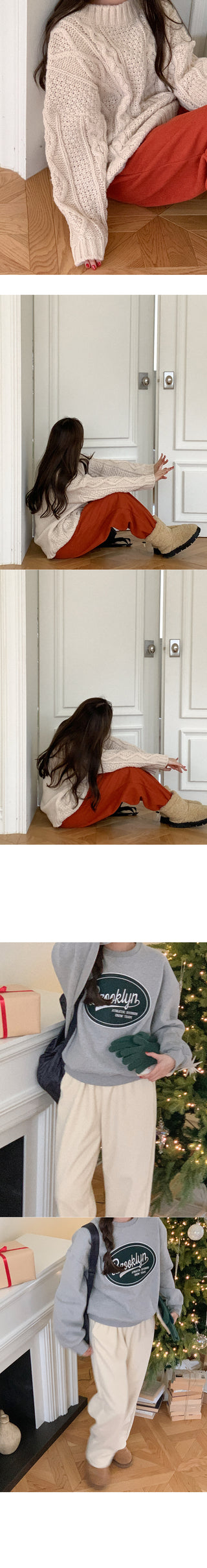 [Fleece-lined] Corduroy Elastic Waist Pants