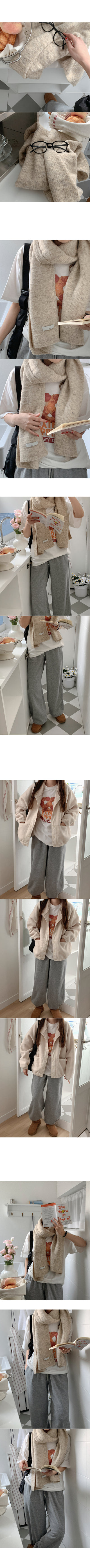 Fleece elastic waist pants