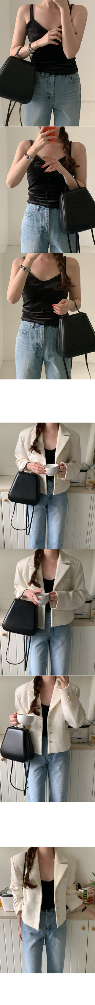 Daily straight denim pants