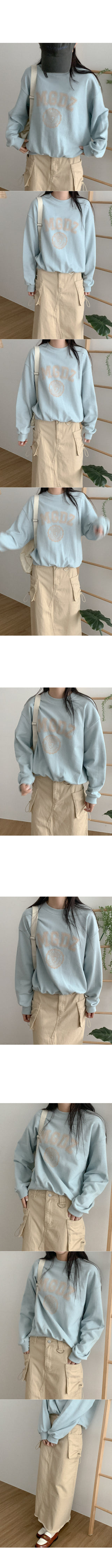 Cotton cargo long skirt