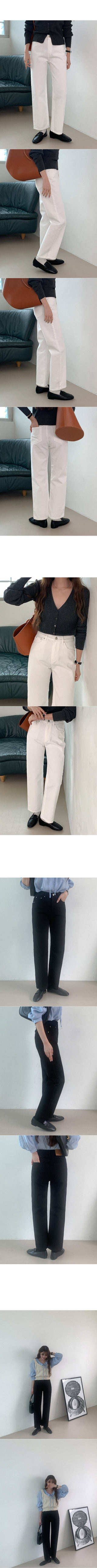 Straight cotton pants