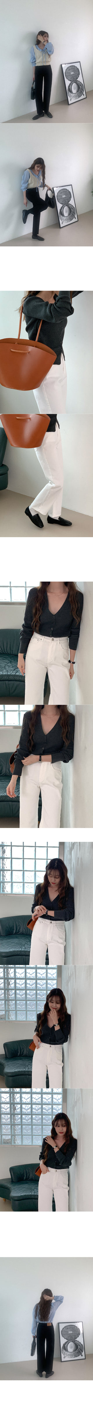 Straight cotton pants