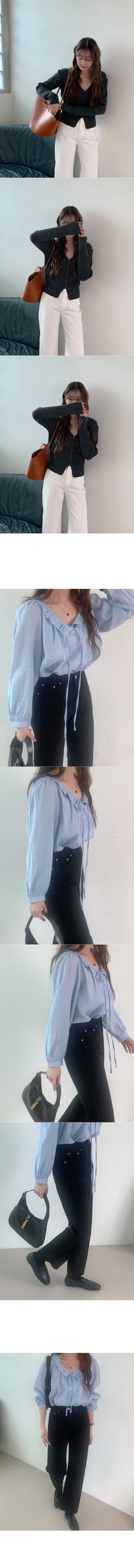 Straight cotton pants