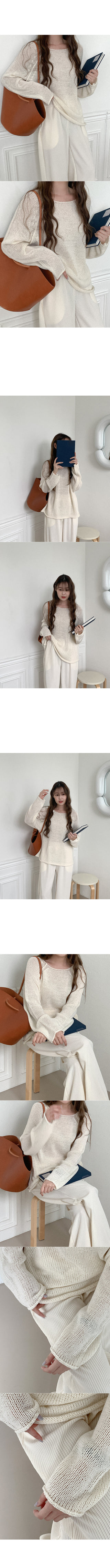 Ribbed wide-leg elastic waist pants