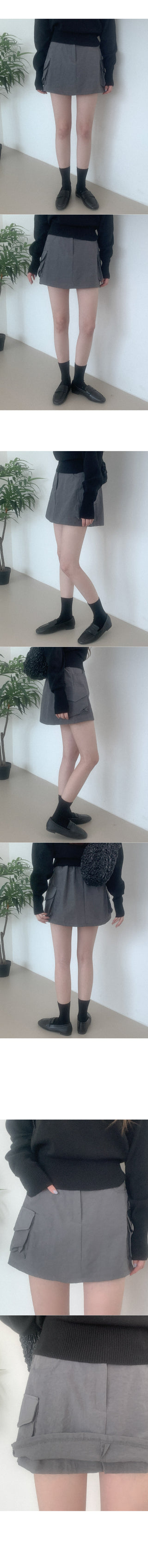Cargo mini skirt