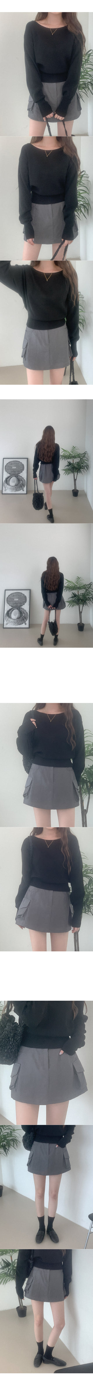 Cargo mini skirt