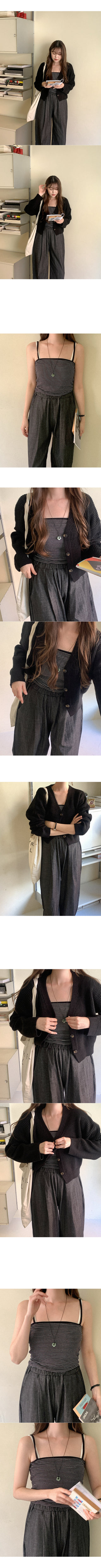 Elastic waist denim pants
