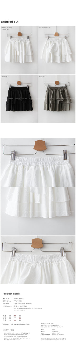 Frilled mini skirt
