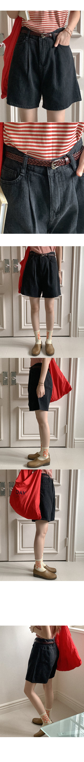 Black and blue shorts