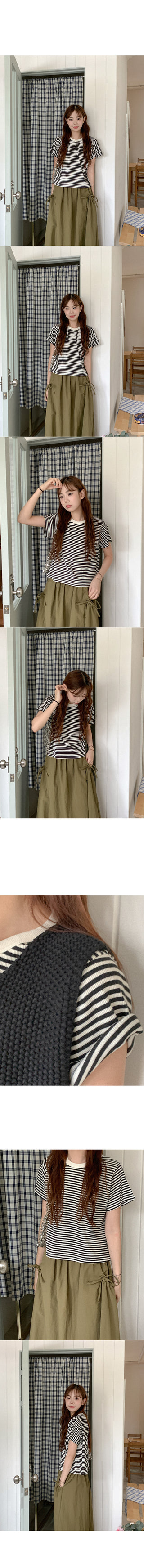 Ribbon long skirt
