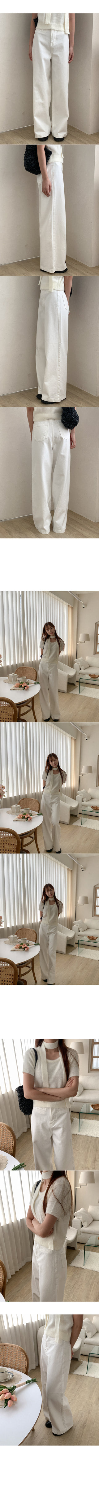 Wide-pocket cotton pants