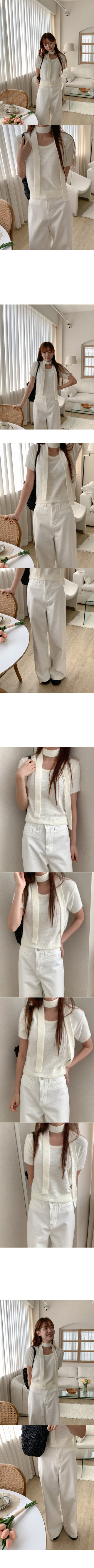 Wide-pocket cotton pants