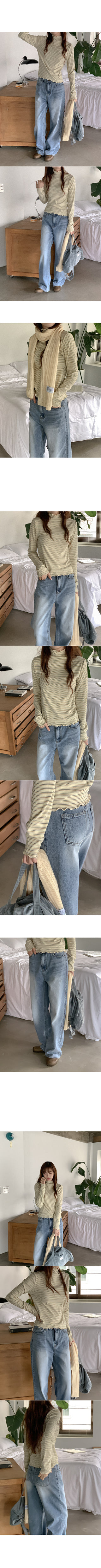 Wide Light Denim Pants