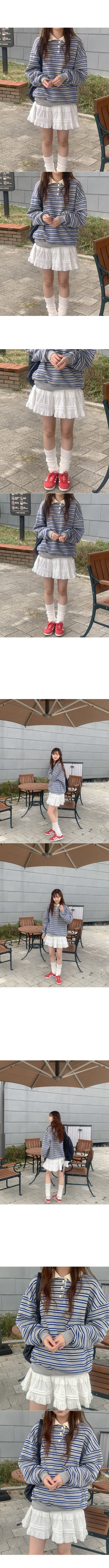 Tiered mini skirt