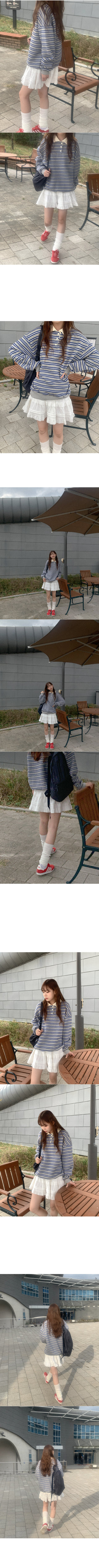 Tiered mini skirt