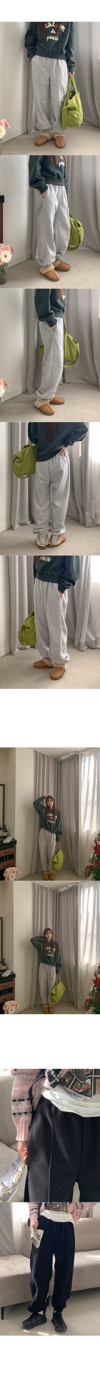 Fleece-lined jogger pants