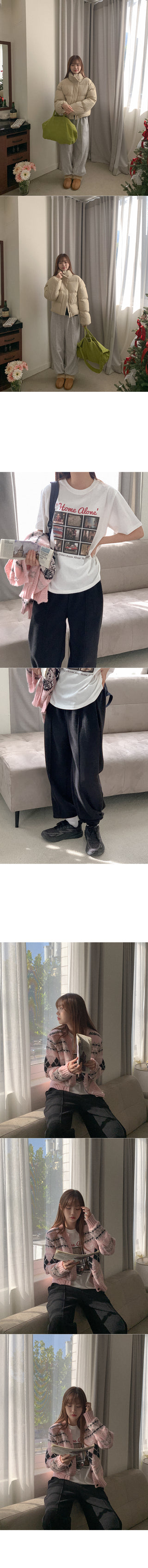 Fleece-lined jogger pants