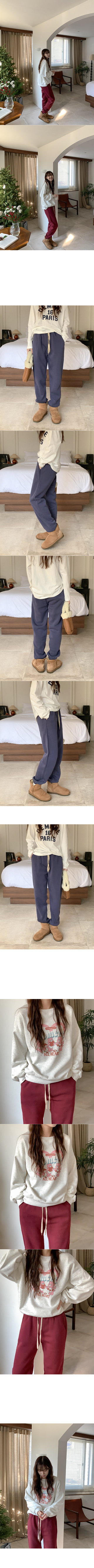 (7 colors) Fleece-lined jogger pants