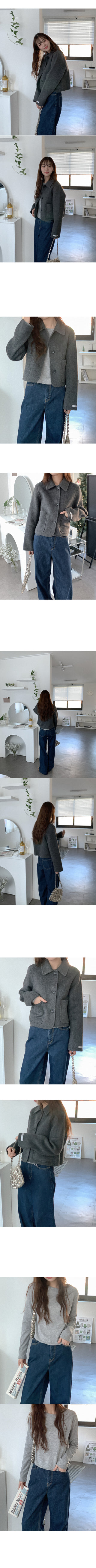 Fleece-lined wide-leg denim pants