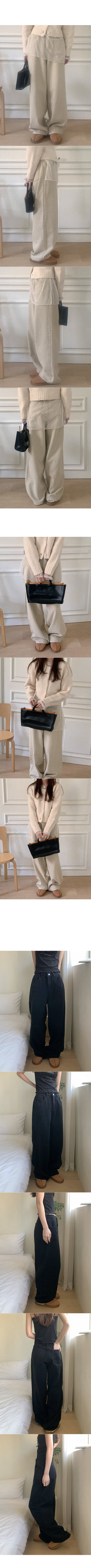 Fleece-lined balloon chino pants