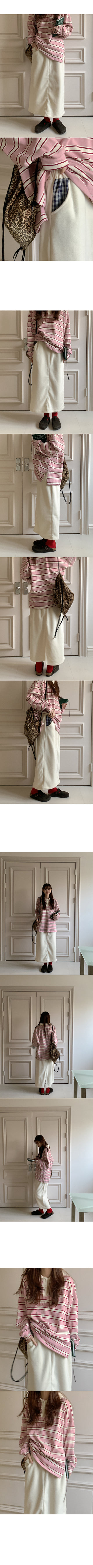 Fleece long skirt