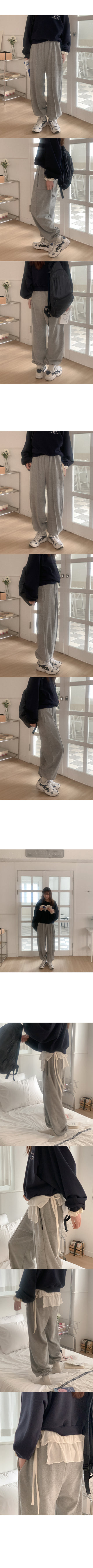 Cotton towel jogger pants