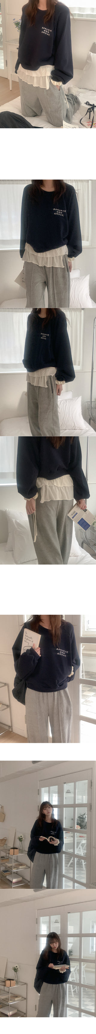Cotton towel jogger pants