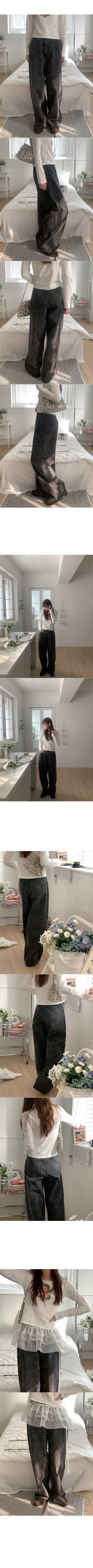 Clutch Wide Leopard Chino Pants