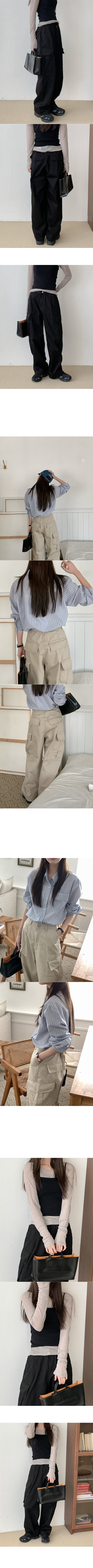 Wide cargo chino pants