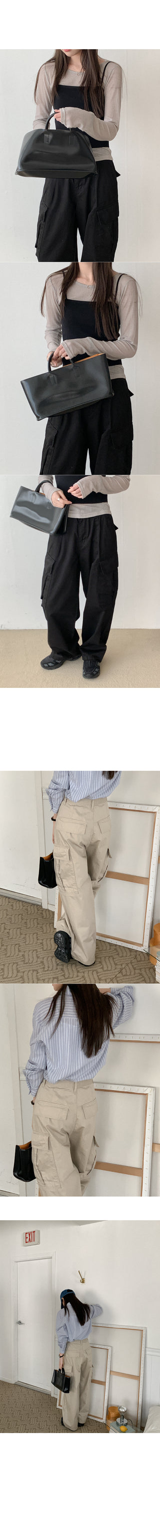 Wide cargo chino pants