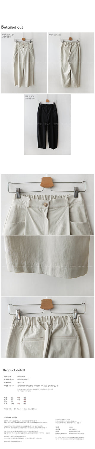 Pleated wide-leg pants