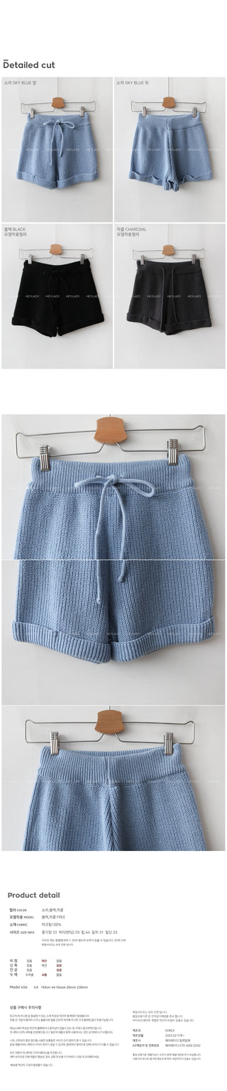 Knit shorts