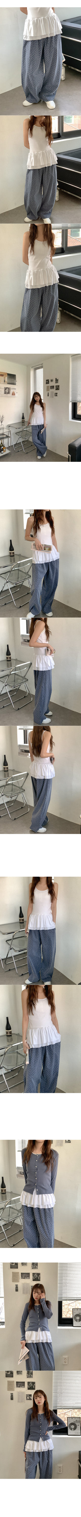 Star Waist Elastic Pants